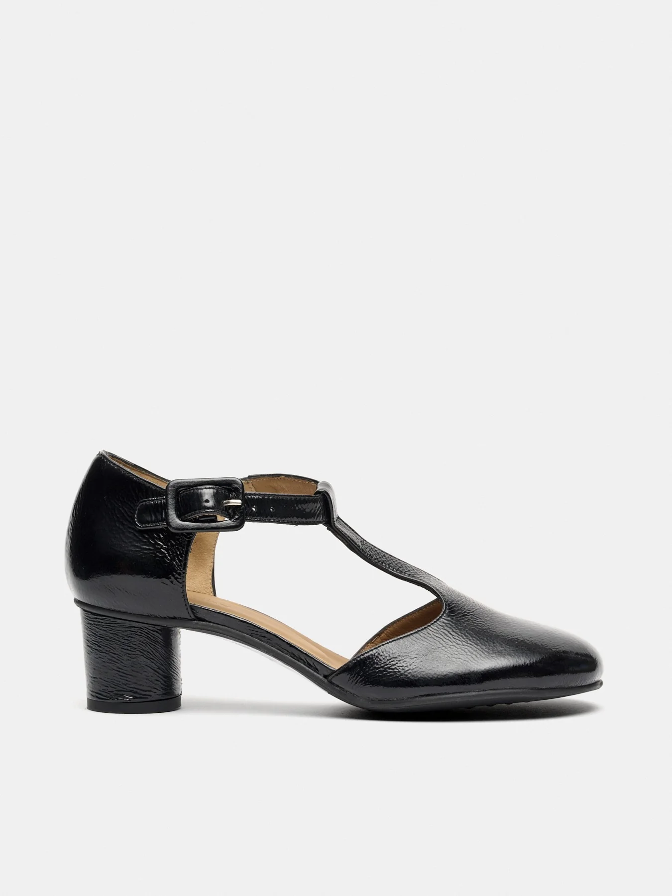 Zapato de mujer en piel con tacón bajo. Maite - Image 2